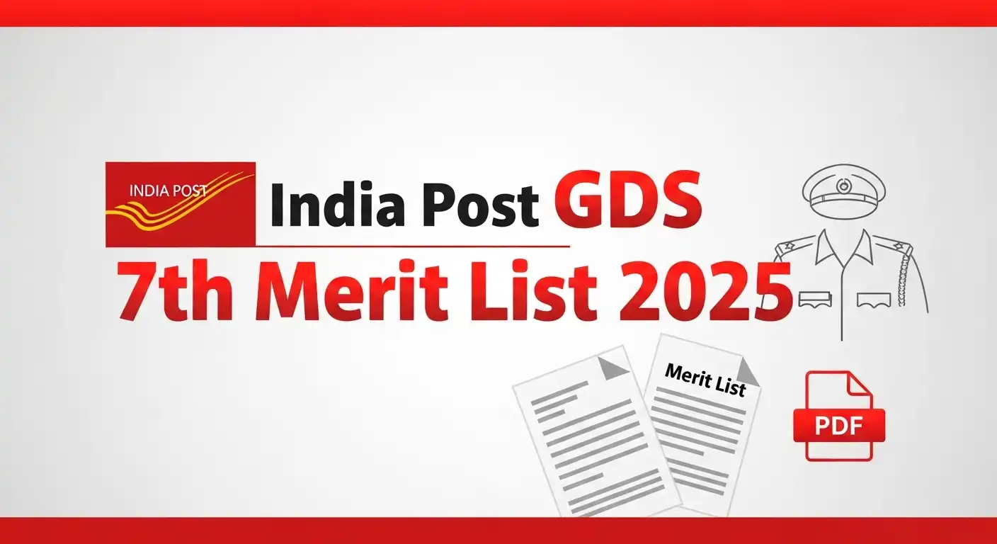 India Post GDS 7th Merit List 2025: State Wise Result PDF Download @indiapostgdsonline.gov.in