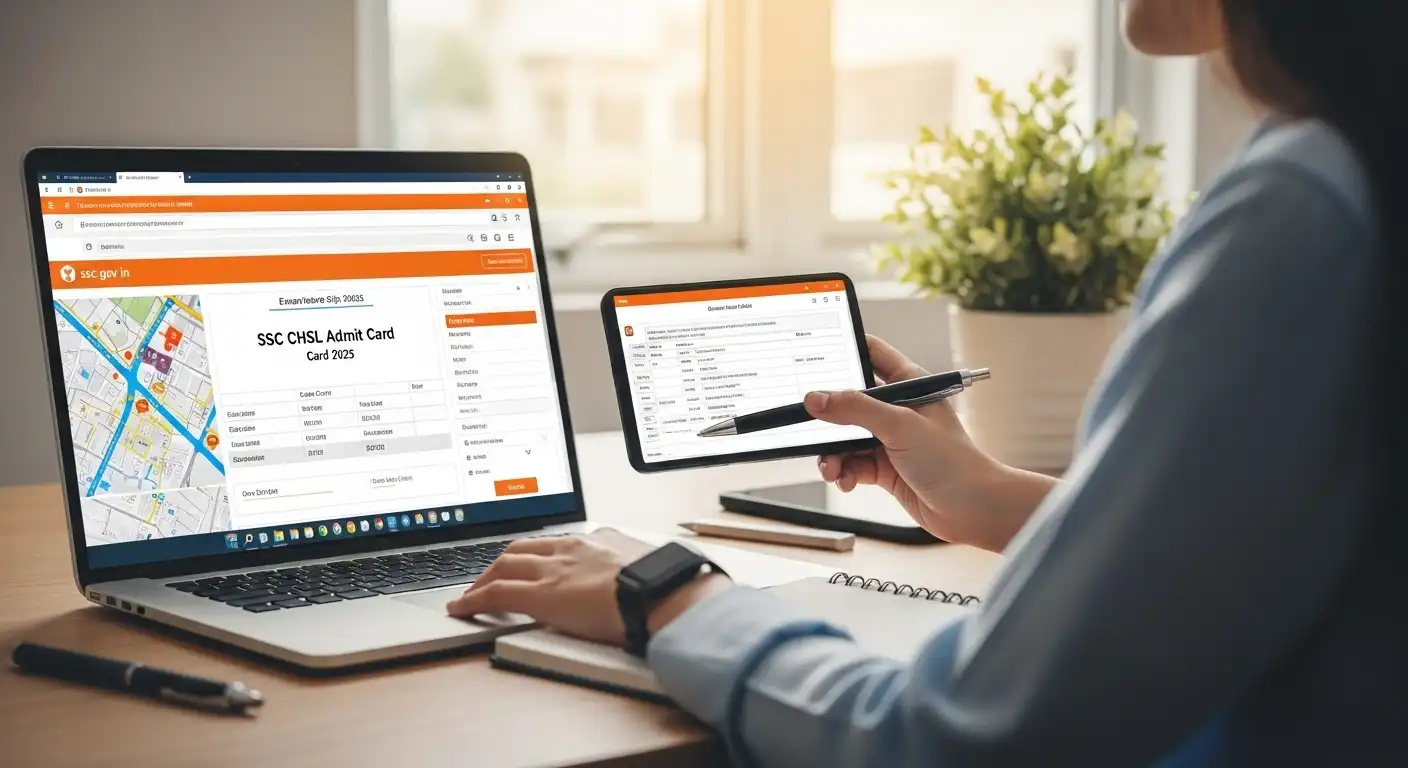 SSC CHSL Admit Card 2025: Tier 1 Exam City Slip, Hall Ticket Download Details